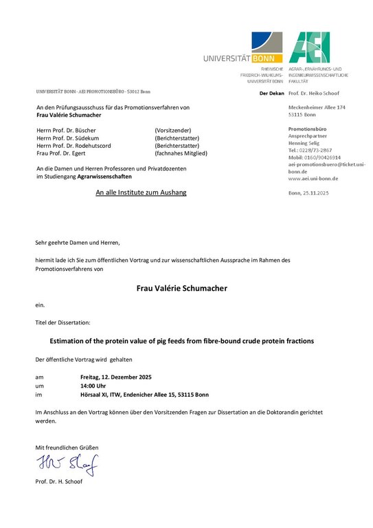 Ankündigung 12.12.2025